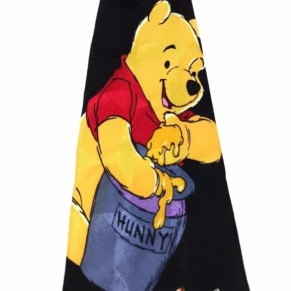Disney Winnie The Pooh Tie Tigger Eeyore Friends EH Shepard 100% Silk Necktie - Picture 5 of 9